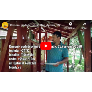 Krmení- podněcování 30kg, dýmák, 25.7. 2020