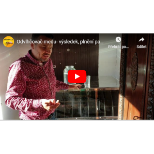 Odvlhčovač medu- výsledek, plnění pastovače, 18.5 2020